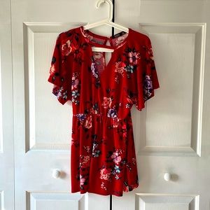 Bershka Floral Romper